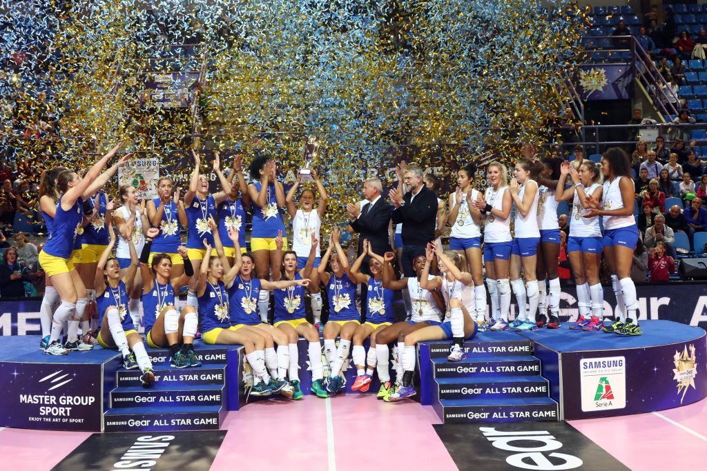 IL PODIO ALL STAR GAME 2016-2017 PALLAVOLO CAMPIONATO ITALIANO VOLLEY SERIE A1-F 2016-2017 FAENZA (RA) 08-10-2016 FOTO FILIPPO RUBIN / LVF