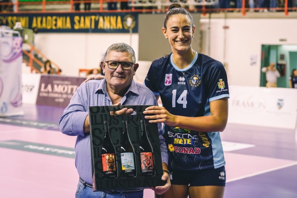 Giulia Galletti, palleggiatrice Akademia Città Di Messina_MVP match in Bologna